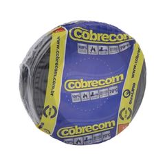 Fio Sólido 750V 06,00mm 100m Preto Cobrecom - Ref.1010704101