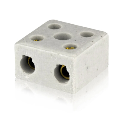 Conector Porcelana Bipolar 10mm Foxlux - Ref.24.05