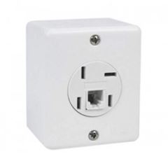 Tomada Sobrepor para Telefone Padrão / Rj11 Branca Ilumi - Ref.6361
