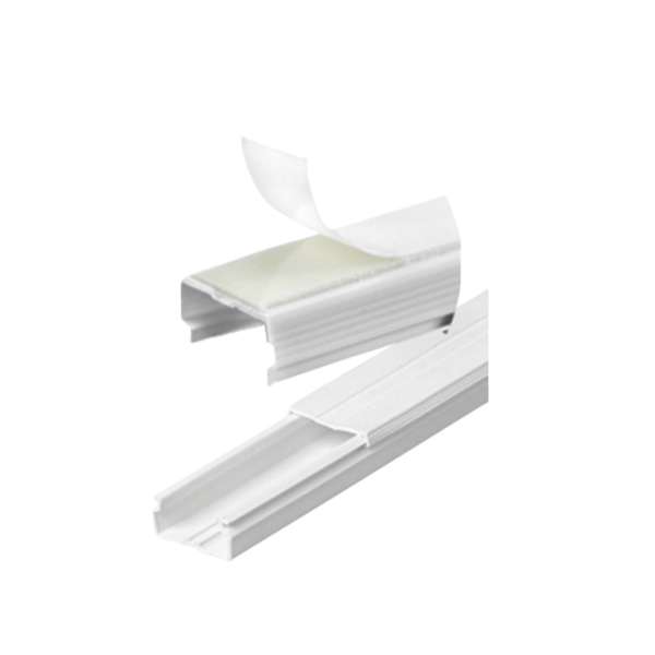 Canaleta S/ Divisória S/ Fita Dupla Face Branca 20x10x2000mm Ilumi - Ref.6209
