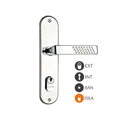 Fechadura Interna Italy Class Esp/Zero Cromada Silvana - Ref.96535