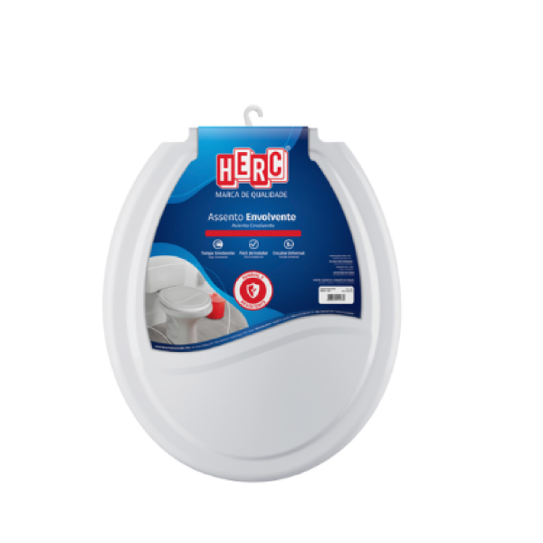 Assento Sanitário Envolvente Cinza Claro Herc - Ref.386