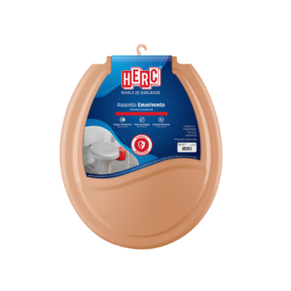 Assento Sanitário Envolvente Caramelo Herc - Ref.389