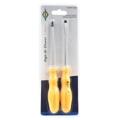 Jogo De Chave Fenda / Philips 2 Peças Brasfort - Ref.7279