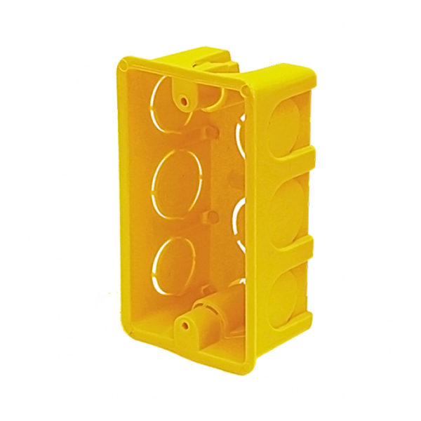 Caixa Luz Plastica 4x2 Amarela Viatek - Ref.20065