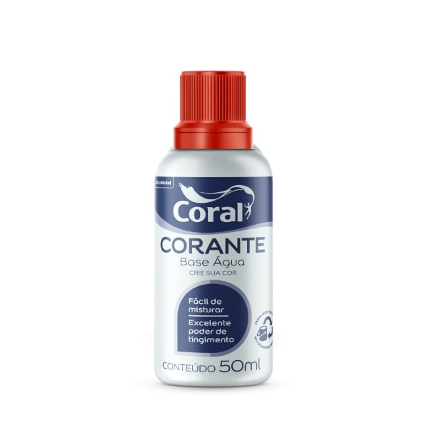 Corante Líquido 50ml Vermelho Coral - Ref.5202605