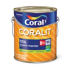 ESMALTE ACETINADO CORALIT TOTAL 3,6L BRANCO GELO CORAL - Ref.5202909