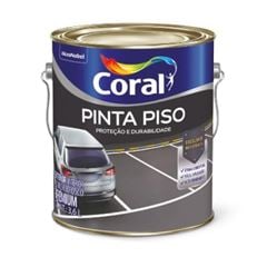 Tinta Fosco Pinta Piso 3,6L Cinza Medio Coral - Ref.5202458