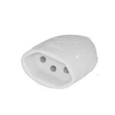 Pino Fêmea 2p+T 20a Branco Daneva - Ref.DN1612