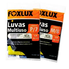 LUVAS LATEX MULTIUSO  08 - M FOXLUX
