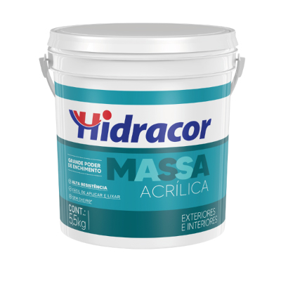 Massa Acrílica 5,5kg Hidracor - Ref.602300066