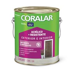 Tinta Fosco Coralar Acrílico Mais Resistente 3,6L Laranja Maracatu - Ref.5271668