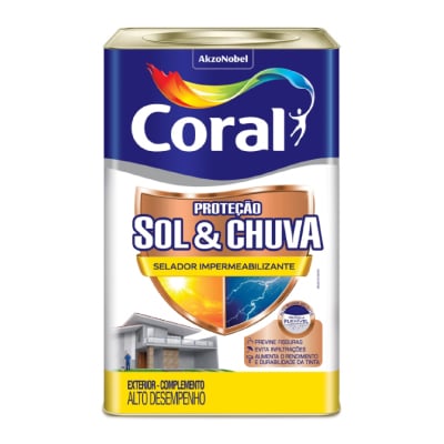 Fundo Impermeabilizante Sol&Chuva 18L Coral - Ref.5280726