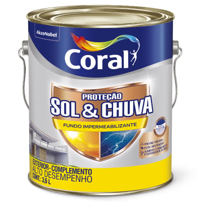 Fundo Impermeabilizante Sol&Chuva 3,6L Coral - Ref.5280728