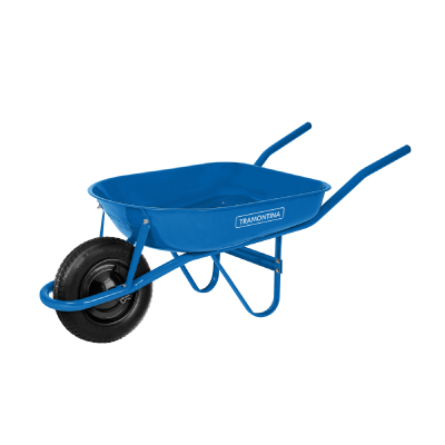 Carro De Mão Azul 50l C24 Pneu Com Câmara Tramontina - Ref.77704432