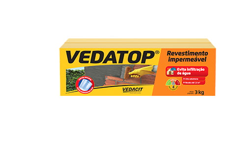 Argamassa Impermeável Vedatop Tradicional 3kg Vedacit - Ref.132561