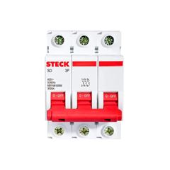 DISJUNTOR DIN TRIPOLAR CURVA C 125A STECK - Ref.SDD3C125