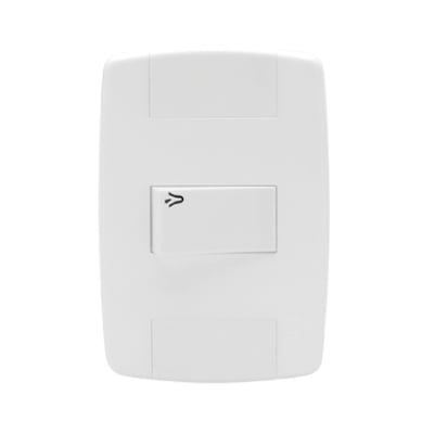 Pulsador para Campainha Embutir 1tecla Branca Lev 10a Ilumi - Ref.8713