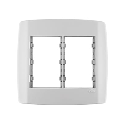 Placa 4x4 com Suporte 6 Módulos Branca Slim Ilumi - Ref.83090