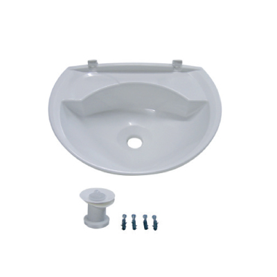 Lavatório Plástico com Válvula 36x28cm 3,8L Branco Astra - Ref.LV2*BR1