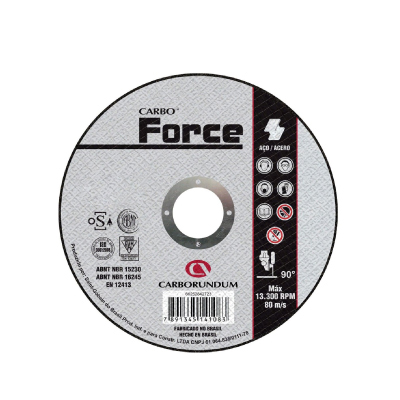 Disco De Corte Aço Carboforce Corte Fino 4,1/2” Carborundum - Ref.000000066253371672