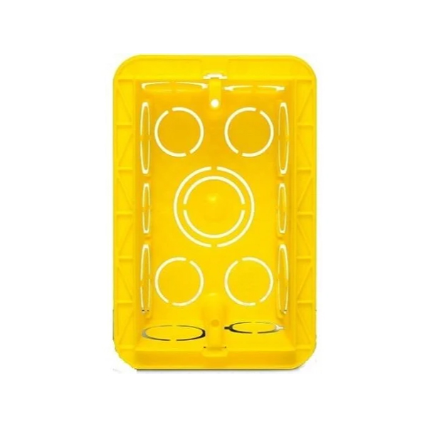 Caixa Luz Plástica 4x2 Amarela Legrand - Ref.689034