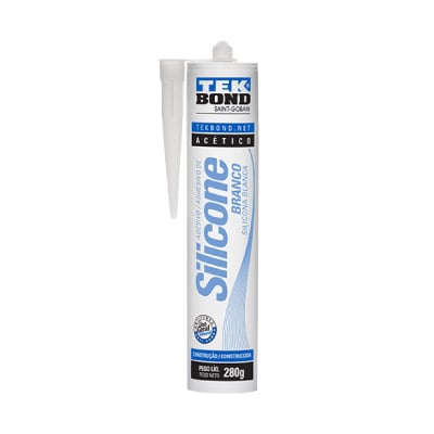 Adesivo Silicone Acético Uso Geral Branco 280g Tekbond - Ref.22004002000