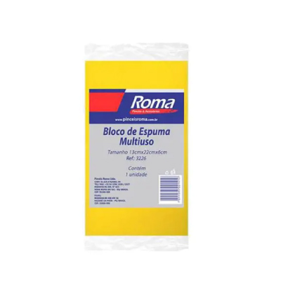 Bloco De Espuma 13x22x6cm Roma - Ref.3226