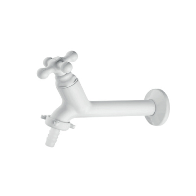 Torneira Tanque 15cm com Bico Marujá Branca Viqua - Ref.1130942