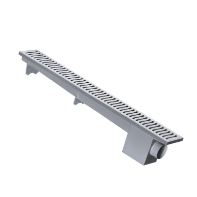 Ralo Linear Sifonado Cinza Herc - Ref.4026