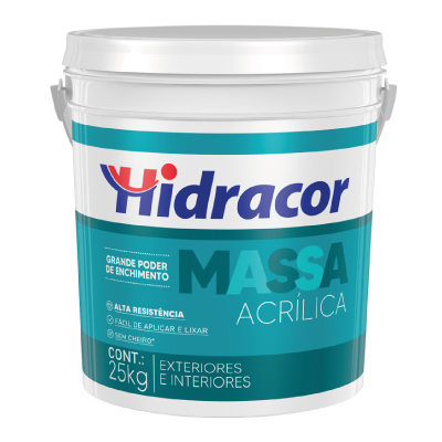 Massa Acrílica 25kg Hidracor - Ref.602300061/06070400004