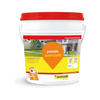 Impermeabilizante Parede Branco 3,6kg Quartzolit - Ref.31114.03.34.053