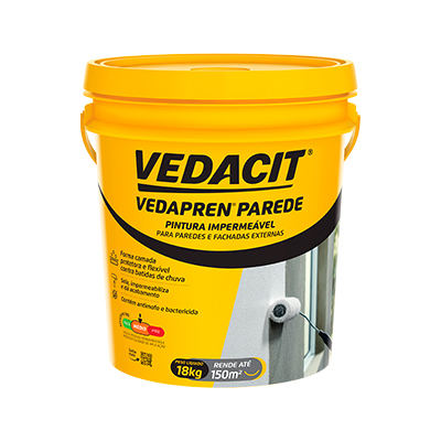 Impermeabilizante Parede Vedapren Branco 18kg Vedacit - Ref.112551