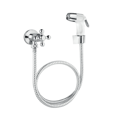 Ducha Higiênica Marujá Registro Cromado Gatilho Branco Viqua - Ref.1120712