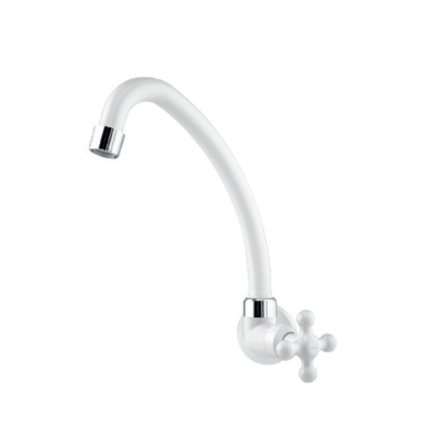 Torneira Cozinha Parede Bica Alta Marujá Branca Viqua - Ref.1130402