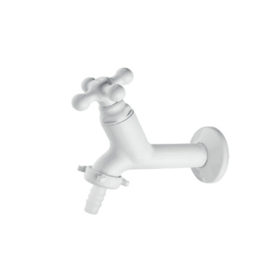 Torneira Tanque C/ Bico Marujá Branca 10cm Viqua - Ref.1130922