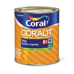 Esmalte Brilhante Coralit Total 0,9L Preto Coral - Ref.5202892
