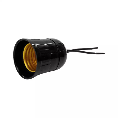 Bocal Nylon Pop E27 C/Rabicho Preto C/10 Ilumi - Ref.16103PCT
