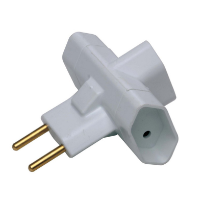 Pino 3 Saidas (T) 2p 10a Cinza C/10 Ilumi - Ref.1213PCT