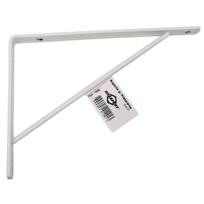 Cantoneira Mão Francesa Leve Branca 30cm Brasfort - Ref.7884