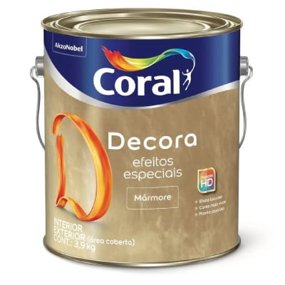 Base Decora Efeito Marmore 3,0L Coral - Ref.5353646