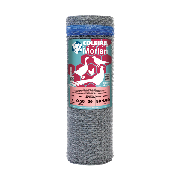 Tela Hexagonal Arame Tela Pinteiro 24x1,00m Morlan - Ref.985