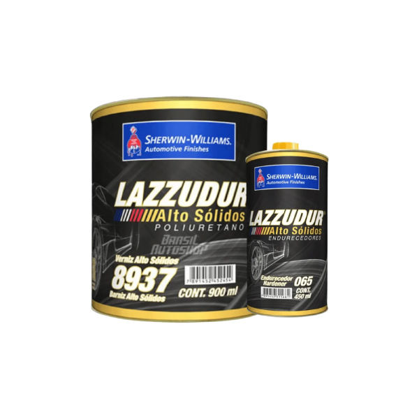 Verniz Pu Bi-Comp 8937 Alto Sólidos A+B 900ml Sherwin Williams - Ref.04.5N.08937-647