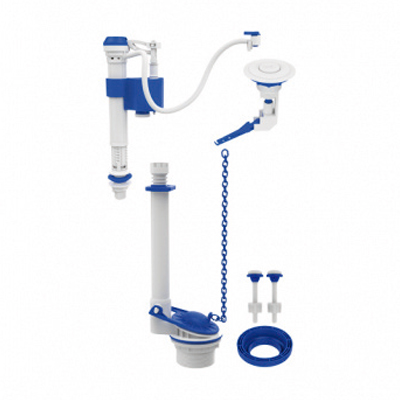 Mecanismo Universal Completo P/Caixa Acoplada Ac Branco Blukit - Ref.340215-46