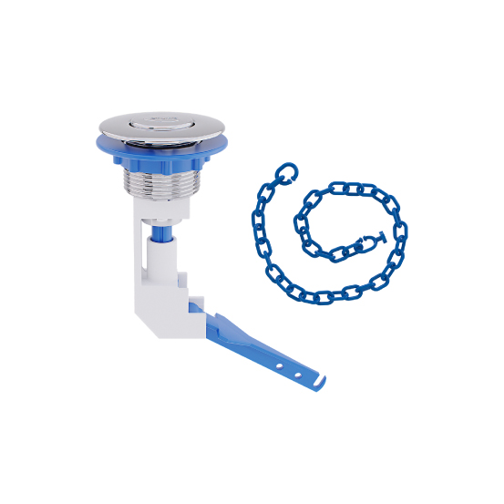 Botão Acionamento Superior C/Corrente Simples Blukit - Ref.340213-412