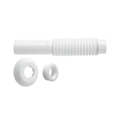 Tubo De Ligação P/Vaso Sanitário Branco 260mm Blukit - Ref.290403-412