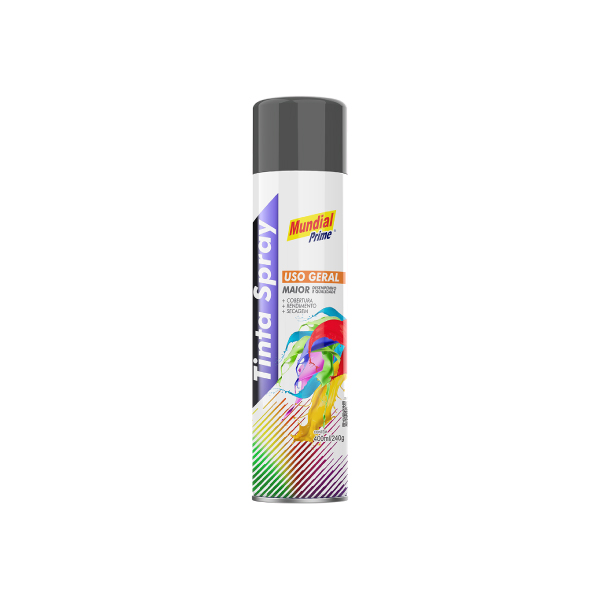 Tinta Spray Geral Sub Gray 400ml Mundial Prime - Ref.AE0100147