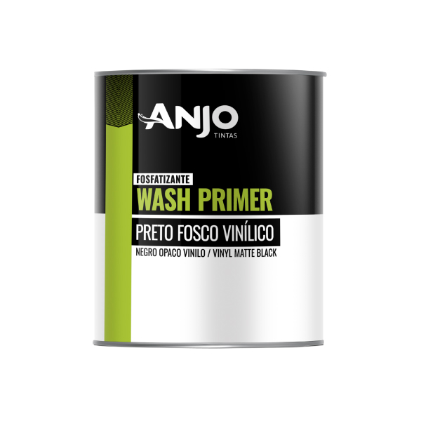 Preto Fosco Vinílico Bi-Comp  600ml Anjo - Ref.021642-56