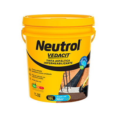 Tinta Asfáltica Base Água Neutrol 18l Vedacit - Ref.112118