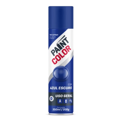Tinta Spray Geral Azul Escuro 350ml Paintcolor - Ref.551.0104